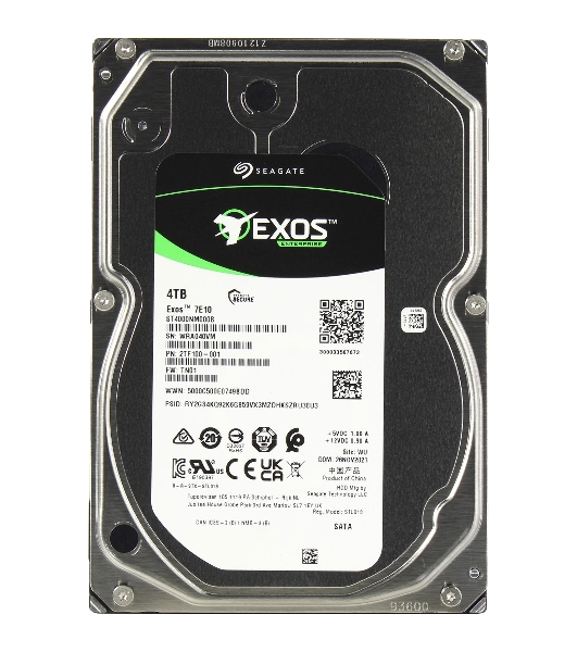 Жесткий диск Seagate HDD 4Tb 7200rpm Exos 7E10 512N (3.5'/ SATA 6Gb/s )