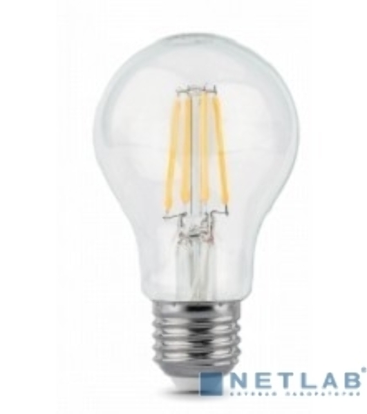 Лампа светодиодная Gauss 102802206LED Filament А60 Е27 6Вт 4100к 1/10/40