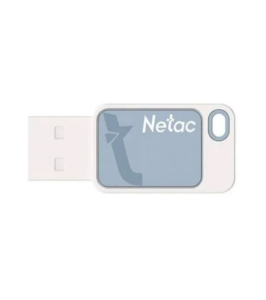 Флешка USB Netac UA31 (NT03UA31N-032G-20BL), 32Gb, USB 2.0, R/W 110/45, синий/белый