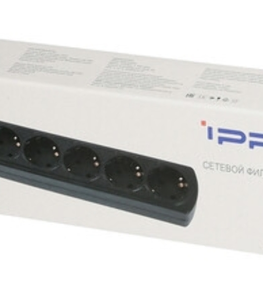 Сетевой фильтр Ippon BK-6-EU-1.8-16-B 1.8 м, 6 розеток, черный, коробка
