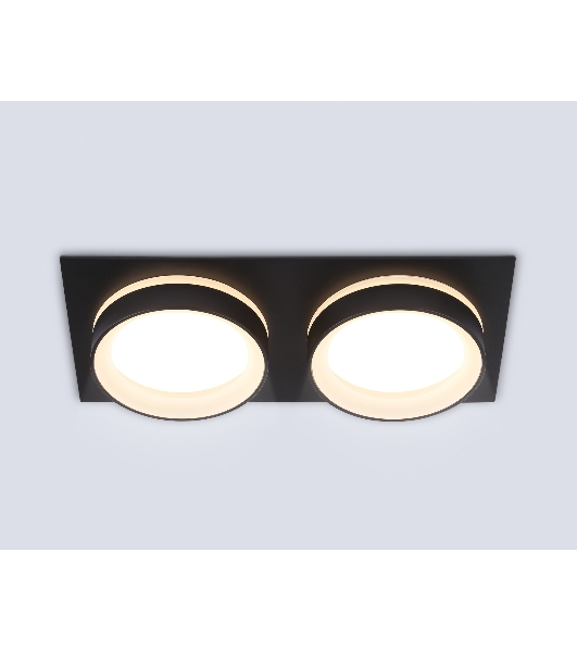 Светильник Ambrella light TN6712/2 BK черный IP44 GX53/2 max 15W 210*105*45