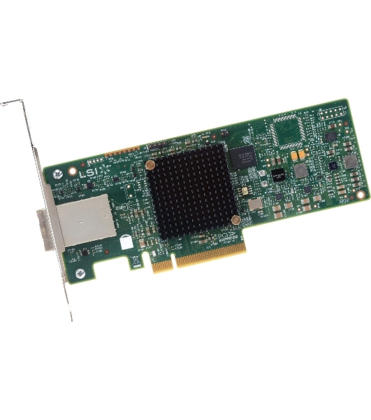 Контроллер LSI SAS9300-8E (PCI-E 3.0 x8, LP, EXTERNAL) SGL SAS12G, 8port (2*extSFF8644), Каб.отдельно
