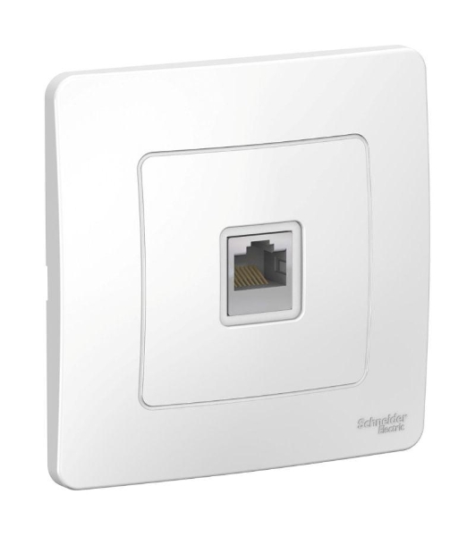 Розетка компьютерная СП Blanca RJ45 кат.5e бел. SchE BLNIS045001