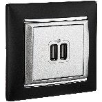 Розетка 2-ая USB 770270 Legrand Valena Алюминий, фото14