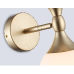 Настенный светильник Ambrella light LH51053/2 GD/FR золото/белый матовый G9*2 max 28W 120*195*300, фото4