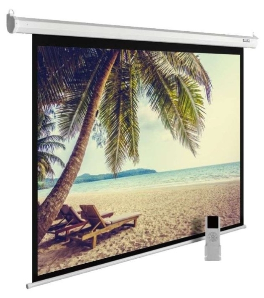 Экран Cactus 360x360 см MotoExpert CS-PSME-360x360-WT 1:1 настенно-потолочный рулонный белый (моторизованный привод)