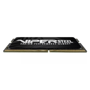 Оперативная память Patriot Steel Series, DDR4, 32GB (1x32 GB), 3200 MHz, CL22, радиатор, черный, SO-DIMM