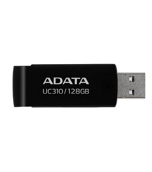 Флешка USB ADATA UC310 (UC310-128G-RBK), 128Gb, USB 3.2 Gen 1, R/W 100/30, черный
