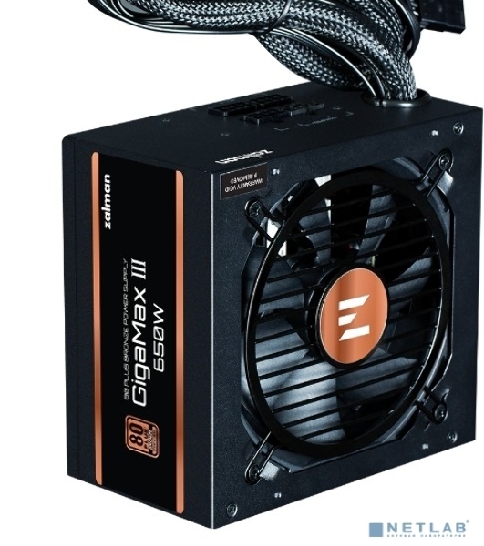 Блок питания Zalman GigaMax III 850W Retail (ZM850-GV3), 850Вт, 80 PLUS Bronze, 120мм, черный