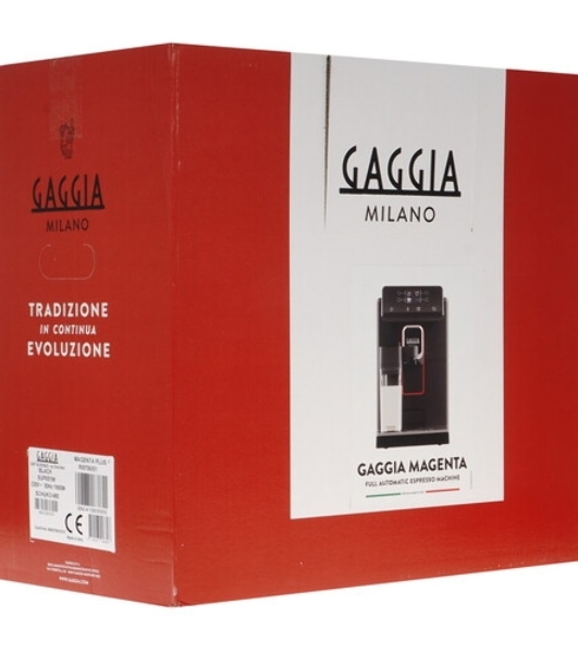 Кофемашина автоматическая Gaggia MAGENTA PLUS BK 8700/01 черный, исп. кофе - молотый/зерновой, 1.8 л, 1500 Вт, 15 бар