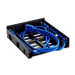Салазки ExeGate EX280445RUS (переходник) для установки HDD 2.5/3.5' в отсек 5.25' с 2хUSB 3.0 ExeGate HD-2U3, фото2