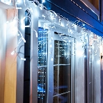 Новогодние светоукрашения Neon-night Гирлянда Айсикл (бахрома) светодиодный, 4,8 х 0,6 м, белый провод, 220В, диоды белые, фото2