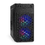 Компьютерный корпус Minitower ExeGate mEVO-7803-XP400 (mATX, БП XP400 с вент. 12см, 2*USB+1*USB 3.0, HD аудио, черный, 2 вент. 12см с RGb подсветкой), фото8