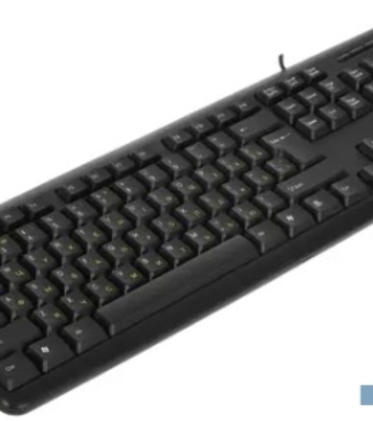 Клавиатура проводная Professional Standard LY-331L2-OEM (USB, полноразмерная, влагозащищенная, 104кл., Enter большой, длина кабеля 2,2м, черная, brown box)