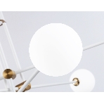 Светитльник Ambrella Light TR2521/6 WH/BS белый/латунь G9/6 max 10W D970*750, фото6
