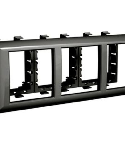 Рамка-суппорт 6мод. Avanti для In-liner Front черный ДКС 4402916