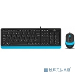 Комплект клавиатура+мышь A4Tech FStyler F1010 проводной, USB, 1600 DPI, чёрный/синий, фото15