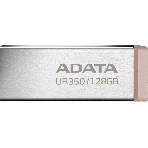 Флешка USB ADATA UR350 (UR350-128G-RSR/BG), 128Gb, USB 3.2, R/W 100/15, серебристый/коричневый, фото5