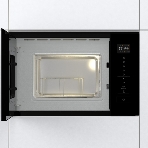 Встраиваемая микроволновая печь Gorenje BM201SG3BG, 20 л, 5 уровней мощности, 8 автопрограмм, сенсорное управление, дисплей, гриль, поворотный стол, AquaClean, автоменю черный, фото10