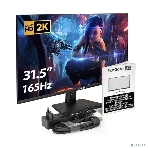 Монитор 31.5' ExeGate SmartView ES3207A IPS 2560x1440, 75 Гц, 1 мс, 16:9, 300 кд/м², HDMI 1.4, DP 1.2, USB, 3.5 Jack, динамики (2x3 Вт), FreeSync, Flicker-free, Low Blue Light, Pivot, VESA 100x100, черный, фото17