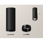 Светильник Ambrella Light XS6343002 SBK/PBK черный песок/черный полированный MR16 GU5.3 (C6343, N6121), фото 1