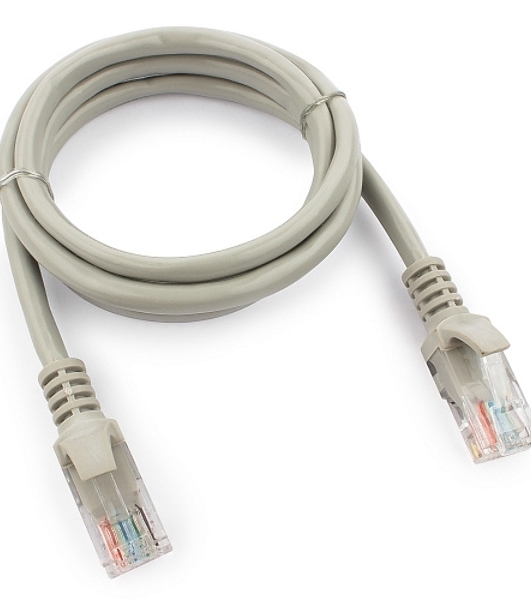 Патч-корд UTP Cablexpert cat.5e, 1м, литой, многожильный серый
