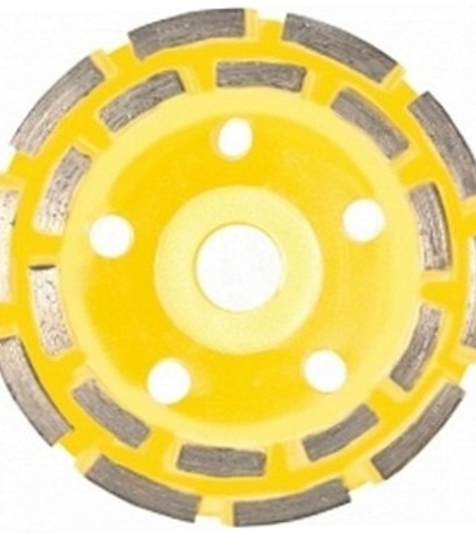 Чашка шлифовальная STAYER PROFESSIONAL 33381-125 алмазная сегментная двухрядная высота 22.2мм 125м
