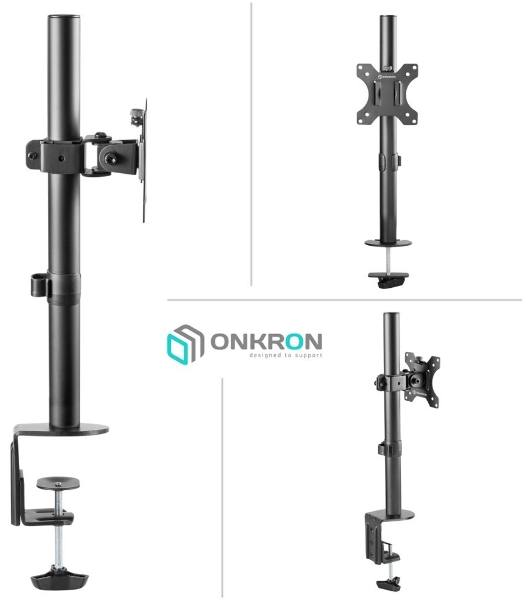 Кронштейн ONKRON D101E для монитора 13'-34' настольный, черный