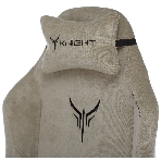 Кресло игровое Бюрократ Knight N1 Fabric бежевый Light-21, с подголов. крестовина металл, фото17