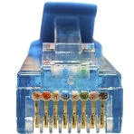Патч-корд Suprlan 10-0149 UTP RJ-45 вил.-вилка RJ-45 cat.5e 3м синий LSZH 24AWG, фото 1