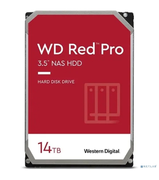 Жесткий диск WD SATA-III 14Tb WD142KFGX NAS Red Pro (7200rpm) 512Mb 3.5'