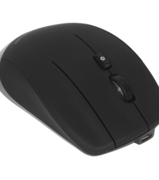 Мышь беспроводная/проводная 3Dconnexion CadMouse Pro Wireless, RTL, Right hand (341450) (3DX-700116) черный, 7200 dpi, радиоканал, Bluetooth, USB, кнопки - 7