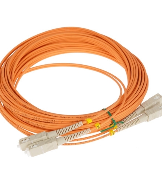 Патч-корд Hyperline волоконно-оптический (шнур) MM 50/125, LC-LC, duplex, LSZH, 10 м FC-D2-50-LC/PR-LC/PR-H-10M-LSZH-OR (FC-50-LC-LC-PC-10M)