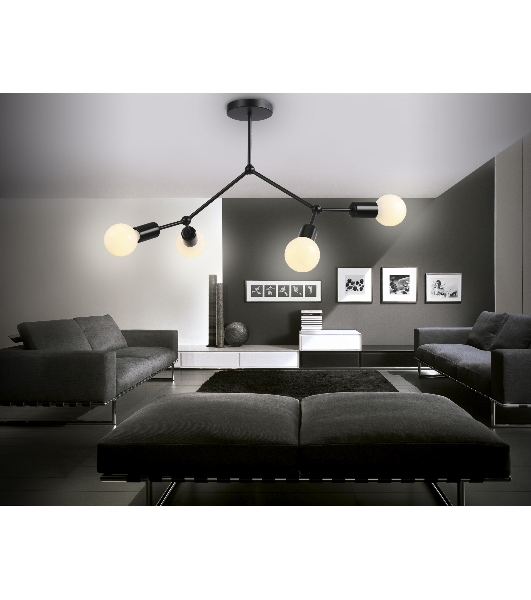 Светильник Ambrella light TR8033/4 BK черный E27*4 max 40W D670*440