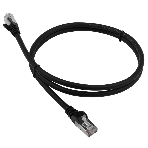 Патч-корд LANMASTER LSZH FTP cat.6, 3.0 м, черный, фото 1