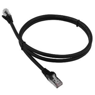 Патч-корд LANMASTER LSZH FTP cat.6, 3.0 м, черный