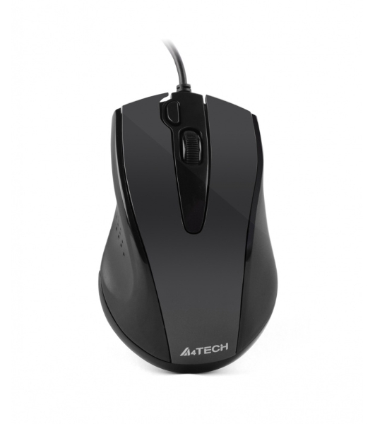 Мышь проводная A4Tech N-500FS черный, 1200 dpi, USB, кнопки - 4