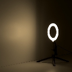Светильник кольцевой Gauss 10W 600lm 3000-6500K 5V USB IP20 160x23мм черный дим, пульт LED 8, фото3