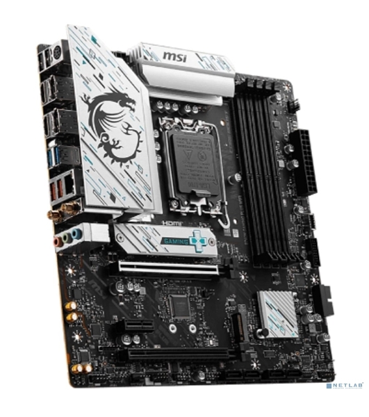 Материнская плата MSI B760M GAMING PLUS WIFI, LGA 1700, Intel B760, 4xDIMM DDR5, 4xSATA, 2xM.2, 1xPCI-E 4.0 x16, 1xPCI-E 3.0 x1, 2xHDMI, 2xDP, 1x 2.5Gb LAN, 2xUSB-A 3.2 Gen 2, 4xUSB 2.0, Micro-ATX