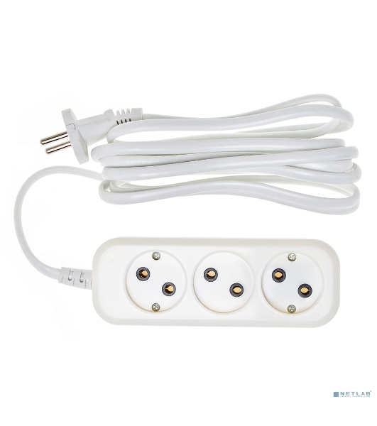 Сетевой удлинитель Buro BU-PSL3.3/W 3 м (3 розетки) белый (пакет ПЭ)