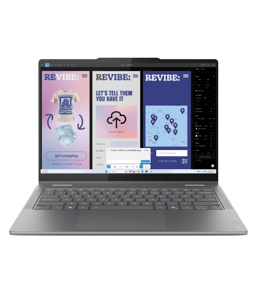 Ноутбук Lenovo Yoga 7 2-in-1 14ILL10 14'(1920x1200 OLED)/Touch/Intel Core Ultra 5 226V(2.1Ghz)/16384Mb/512PCISSDGb/noDVD/Int:Intel Arc graphics/Cam/BT/WiFi/70WHr/war 1y/1.38kg/luna grey/Win11Home + 65W, Pen, RU kbd