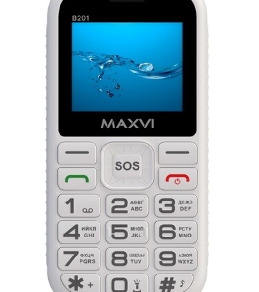 Мобильный телефон Maxvi B201 белый