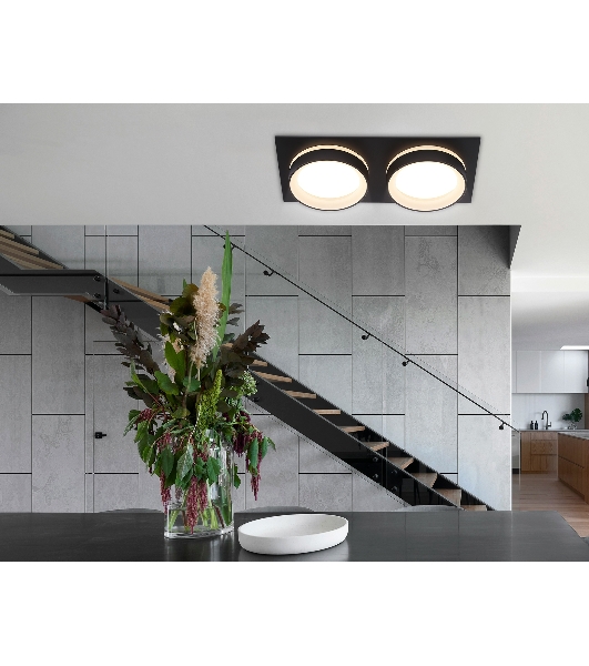 Светильник Ambrella light TN6712/2 BK черный IP44 GX53/2 max 15W 210*105*45