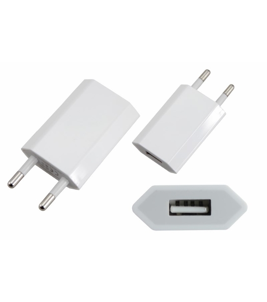 Сетевое зарядное устройство Rexant iPhone/iPod USB белый (СЗУ) (5 V, 1000 mA)