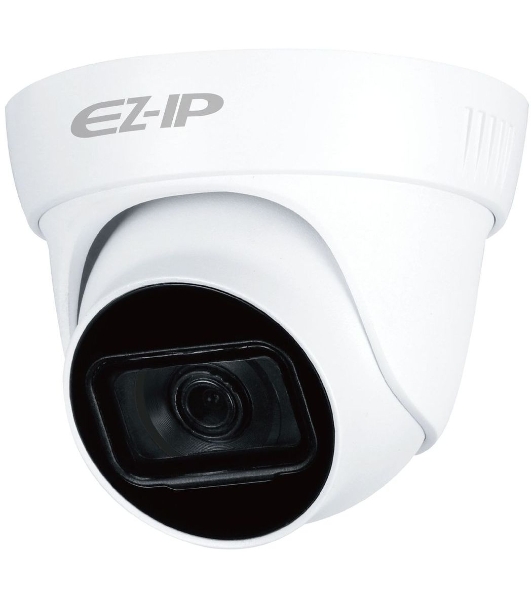 Видеокамера HDCVI EZ-IP EZ-HAC-T5B20P-A-0280B купольная, 1/2.7' 2Мп КМОП, 2.8мм фиксированный объектив, 4в1(CVI/TVI/AHD/CVBS), IP67