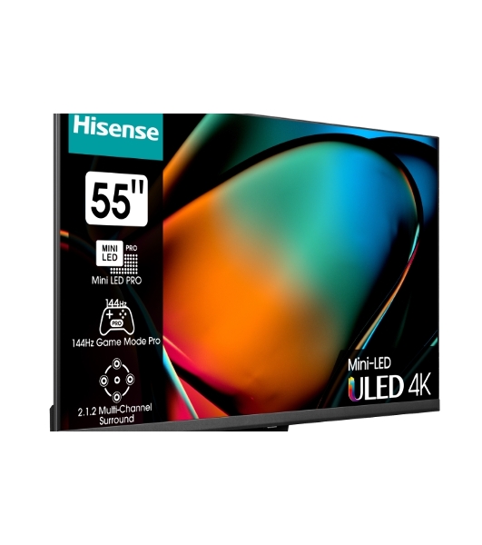Телевизор Hisense 55' 55U8KQ черный Mini-Led UHD 120Hz Smart TV