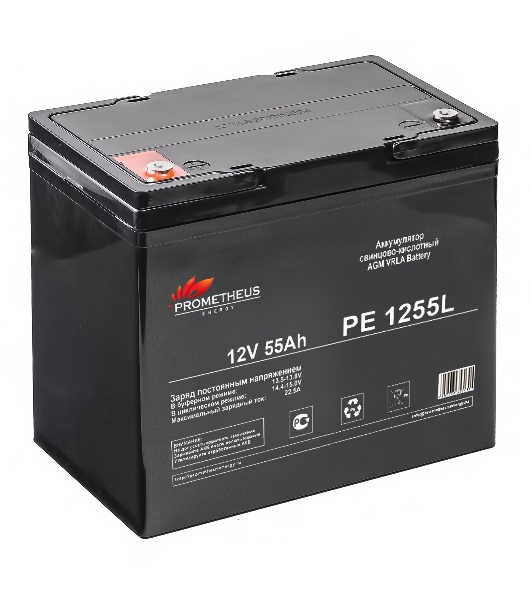 Батарея для ИБП Prometheus Energy PE 1255L 12В 55А·ч