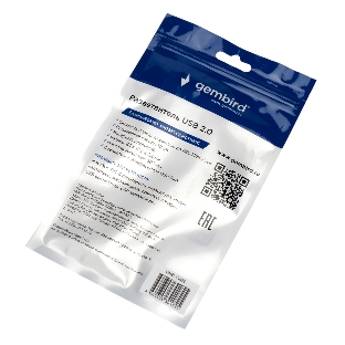 Разветвитель USB2.0 Gembird UHB-C203, 4xUSB2.0, кабель USB 10 см, алюминий, пакет
