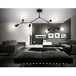 Светильник Ambrella light TR8036/6 BK черный E27*6 max 40W D670*590, фото 1