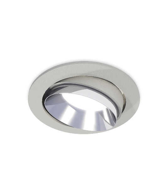 Комплект встраиваемого поворотного светильника Ambrella light XC7653022 SGR/PSL серый песок/серебро полированное MR16 GU5.3 (C7653, N7032)